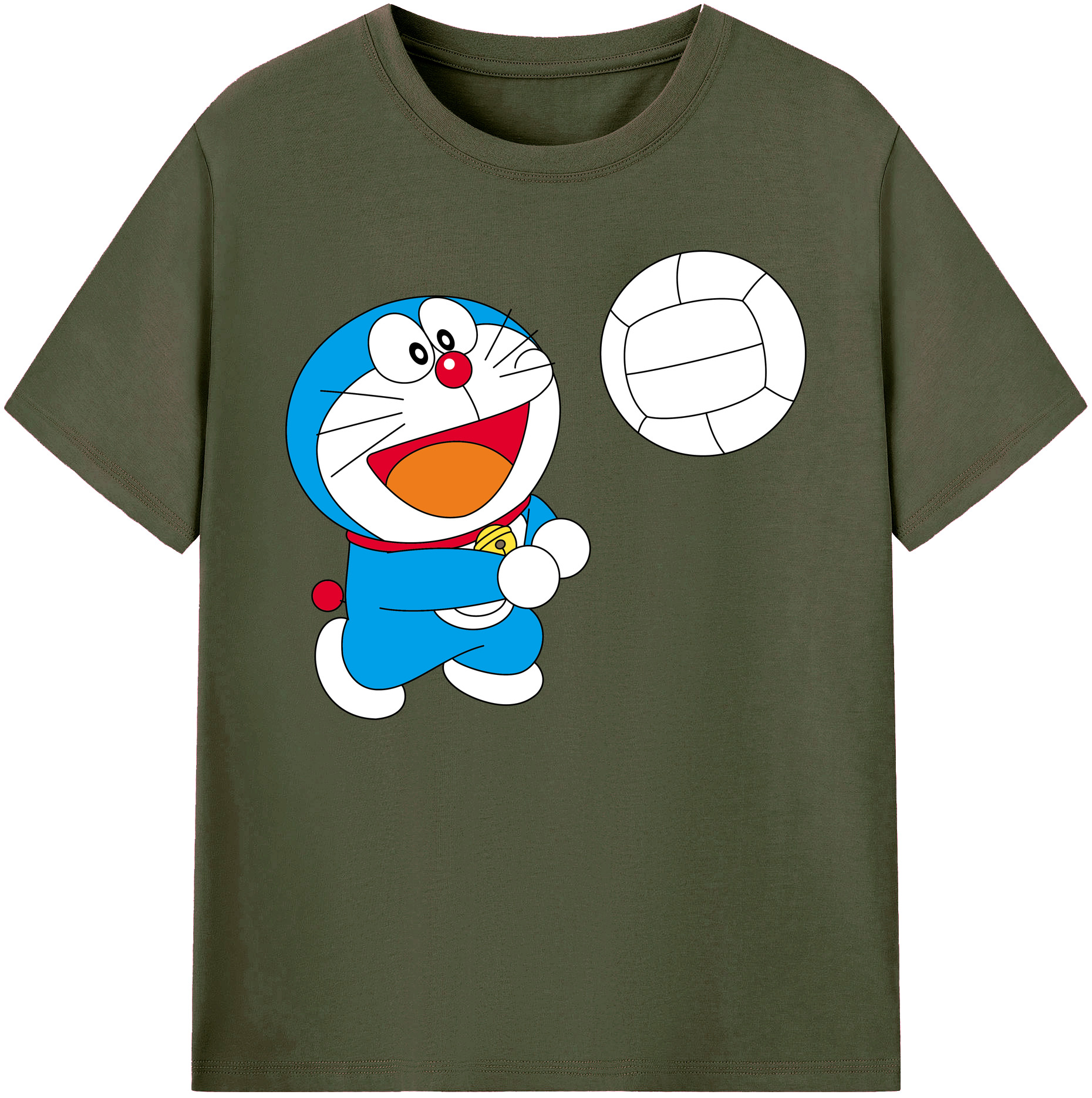 （画像用） ドラえもん Doraemon 綿100％ メンズ半袖Tシャツ｜肌触りやわらか＆通気性
